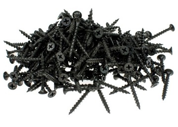 WKRĘTY FOSFOTOWANE CZARNE DO DREWNA PŁYT KARTON GIPSU 3,5X45 MM 238 SZT.