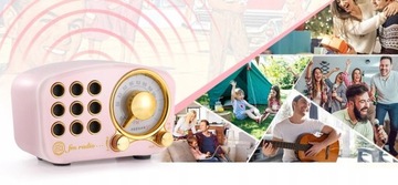 Feegar Ретро Bluetooth Портативное FM-радио для кухни