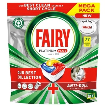FAIRY Platinum PLUS LEMON kapsułki77 sztuk ALL IN ONE