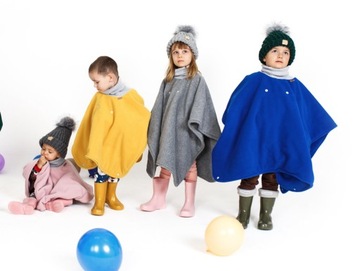 Пончо-машинка для детей 1-3 лет Универсальное PONKO 70-100 см - РОЗОВОЕ