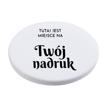 Podkładka pod kubek, ceramiczna, logo, foto, tekst