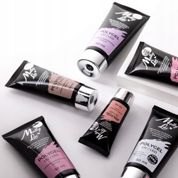 НАБОР АКРИЛОВЫХ ГЕЛЕЙ POLYGEL 30 мл MOL EXTENSION LIQUID BRUSH
