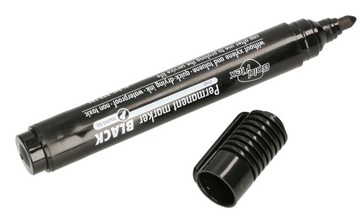 MARKER PERMANENTNY CZARNY WODOODPORNY OKRĄGŁY
