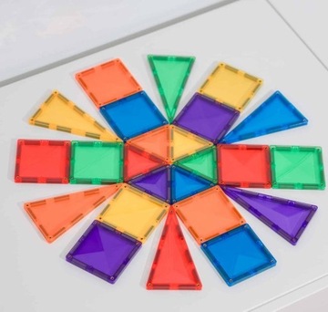 МАГНИТНЫЕ БЛОКИ CONNETIX 24 ЭЛЕМЕНТА МИНИ-НАБОР «РАДУГА»