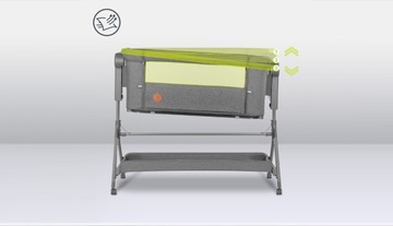 Lionelo Leonie Plus Grey Stone дополнительная кровать, колыбель 3-в-1