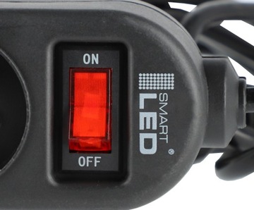 Удлинитель, удлинитель, 3 метра, 5 розеток, с выключателем с подсветкой