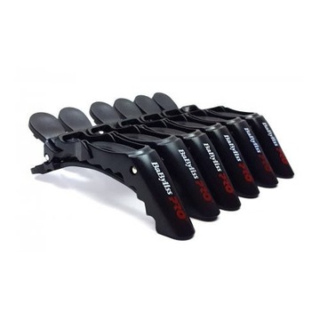 Babyliss Pro klipsy krokodylki czarne 6szt. M2941E
