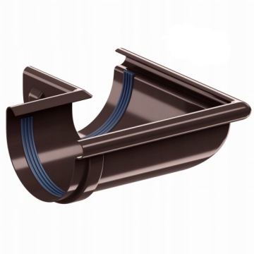 NAROŻNIK ZEWNĘTRZNY KROP PCV fi 100 ral 8017 BRĄZ