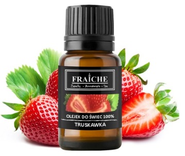 Olejek TRUSKAWKA zapach do świec parafin wosk 10ml