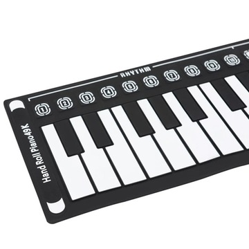 Zwijana rączka klawiatury silikonowej Roll Piano