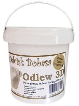 Odcisk Bobasa Gipsowy odlew 3d ZESTAW DO ODLEWU DŁONI STÓPKI DZIECKA
