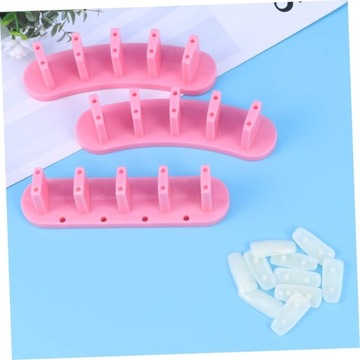 6 Zestawów Stojak Na Ozdoby Do Paznokci Stojak Na Fałszywe Paznokcie Półki