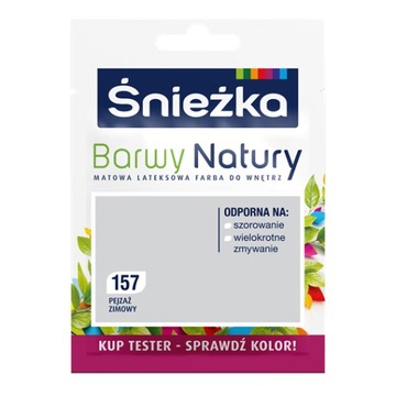 Śnieżka Barwy Natury Lateksowa Farba TESTER pejzaż zimowy 157 25ML