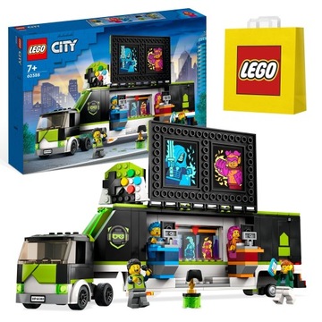 LEGO klocki City Ciężarówka na turniej gier / 60388 + torebka prezentowa