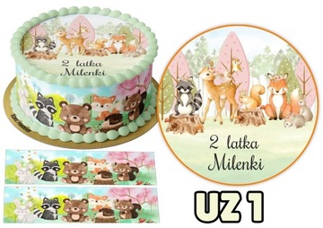Opłatek UROCZE ZWIERZACZKI +2 Obwódki