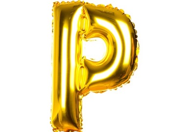 BALONY FOLIOWE LITERKI 40CM BALON LITERKA ZŁOTA P