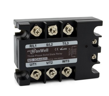 Przekaźnik stycznik półprzewodnikowy SSR 25A (12,5A RMS) 3-F DC/AC DA