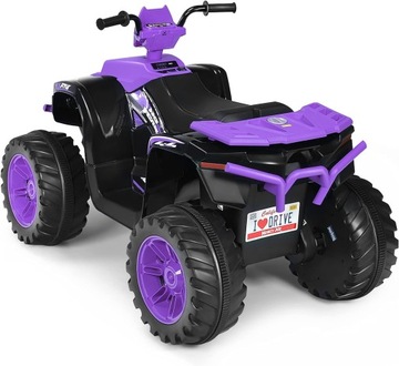 Quad elektryczny, 12 V, zasilany bateriami,motocykl (fioletowy)