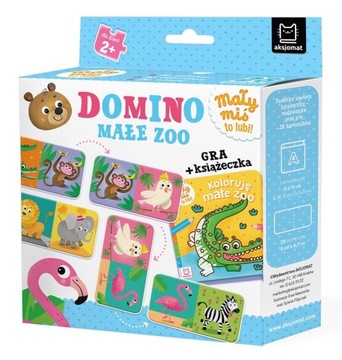 DOMINO. MAŁE ZOO. GRA + KSIĄŻECZKA