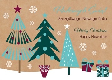 KARNET BOŻE NARODZENIE EKO ŚWIĘTA + KOPERTA 246E