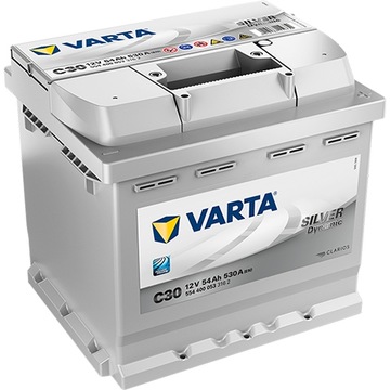 Akumulator Varta Silver C30 12V 54Ah 530A P+