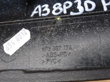 AUDI A3 8P 8P3 3D LOKETNÍ OPĚRKA DVEŘE BOKU PRAVÝ 8P3867174