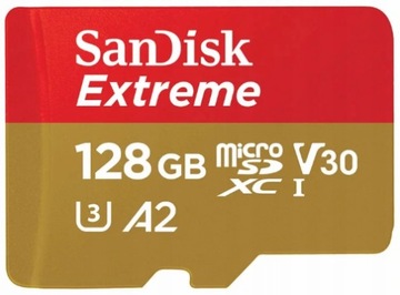 SANDISK MICRO SDXC EXTREME 128GB 190MB/s U3 V30 A2