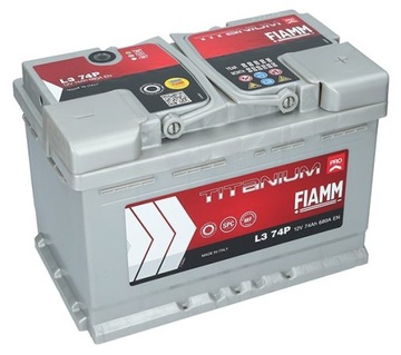 Akumulator FIAMM TYTANIUM PRO 74Ah L3 74P 72Ah