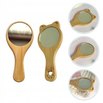 2 sztuk Lusterko do makijażu Mały podręczny