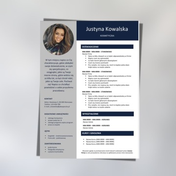 Набор 4/22/K CV + Сопроводительное письмо PL + ENG