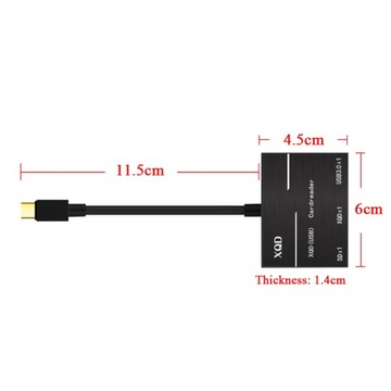 Устройство чтения карт памяти USB 3.0 Type-C USB-C для XQD S