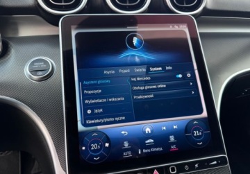 Mercedes Klasa C W206 Kombi 2.0 220d 200KM 2022 Mercedes-Benz Klasa C 220D FullLed Alu Kamera Virtual Ambiente Navi Serwis, zdjęcie 33