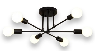 ПОТОЛОЧНЫЙ СВЕТИЛЬНИК, СВЕТОДИОДНАЯ ЛЮСТРА LOFT EDISON