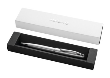 Długopis automatyczny na prezent niebieski Jazz Noble Elegance, silver