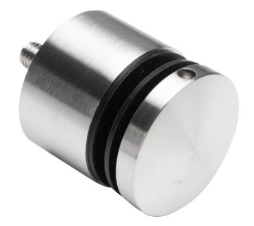 UCHWYT DO SZKŁA SZYBY BALUSTRADY PUNKTOWY ROTULA FI 50x30 mm INOX SATYNA