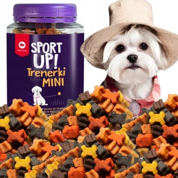 PRZYSMAKI dla psa TRESERKI smakołyki ciastka małe rasy MACED SPORT UP! 300g