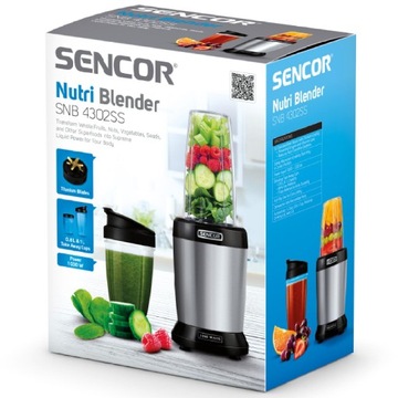 Блендер Nutri Tritan Sencor SNB4302SS 6 НОЖЕЙ 1000 Вт