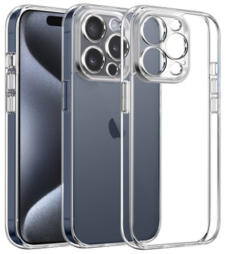 Etui do Apple iPhone 15 Pro SILICONE Case + Szkło 9H