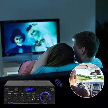 АМПЛИТЮНЕР СТЕРЕО BLUETOOTH РАДИОУСИЛИТЕЛЬ AK45 40 Вт