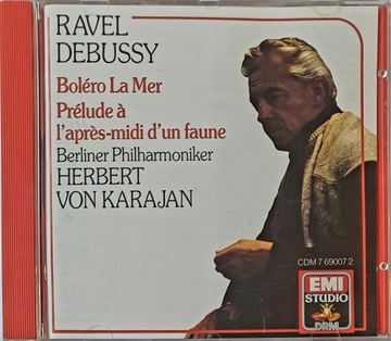 Debussy La Mer Ravel Bolero Berliner Philharmoniker Karajan EX Japan CD Irl