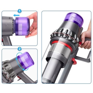 2 ФИЛЬТРА ДЛЯ ПЫЛЕСОСА DYSON V11 V15 SV14 SV17 SV22 + ЩЕТКИ