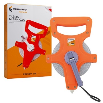 РУЧКА РУКАТНАЯ 50М С РУЧКОЙ ДЛИННАЯ СТРОИТЕЛЬНАЯ МЕРНАЯ ЛЕНТА