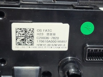 HYUNDAI KONA PANEL KLIMATIZACE C200367820