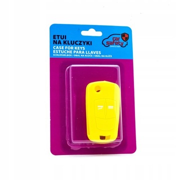 ETUI SILIKONOVÉ POTAH NA KLÍČEK ŽLUTÝ - OPEL