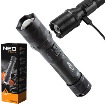 NEO CLASSIC АККУМУЛЯТОРНЫЙ ФОНАРЬ USB OSRAM P9 LED 1000LM 4 ФУНКЦИИ 99-035