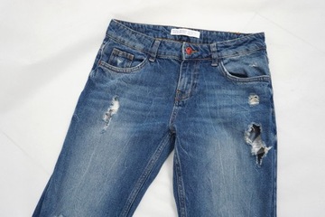 ZARA spodnie jeansy z dziurami r 34