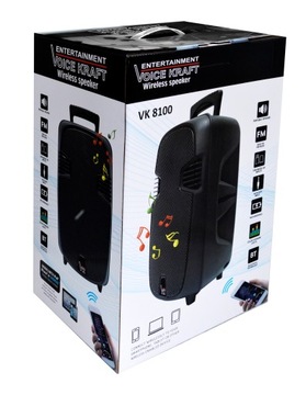 Колонка Bluetooth USB FM-радио + беспроводной микрофон
