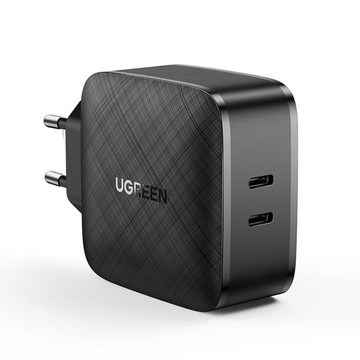 UGREEN SZYBKA ŁADOWARKA SIECIOWA 2x USB-C 66W PD QC / DO IPHONE IPAD