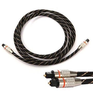 KABEL PRZEWÓD OPTYCZNY TOSLINK T-T OPLOT 2m