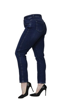 SPODNIE DAMSKIE CROWN JEANS - GRANATOWE W28 L28